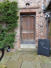 Rufford Old Hall - back door