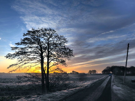 SteveB, Its a new day, a cold sunrise on Segars Lane