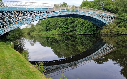 The Eaton Hall Bridge/ Iron Bridge  Aldford Chester 1824.